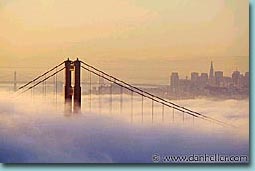 Fog Rolling into the Bay. Copyright, Dan Hillard.