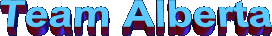 Team Alberta graphical text intro