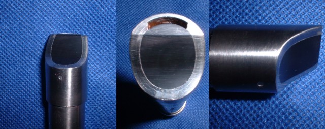 Black Delrin fipple on Nickel Plated Copper Whistle