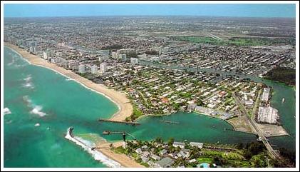 Aerial view of Pompano Beach, Florida