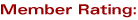 Member Rating