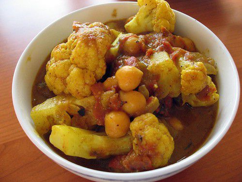 Chickpea and Cauliflower Curry Recipe
