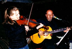 Local Musicians performing at the Champsaur Winery, Forbes, 12 June 2004. 