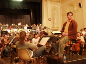 Sydney Youth Orchesta at the Forbes Town Hall, NSW, July 2005. Photo by Renee Orr, Forbes Advocate.