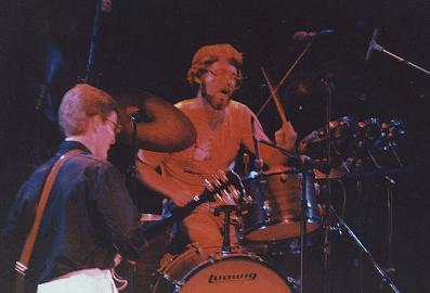 G.Sherlock on drums at the Agora Ballroom