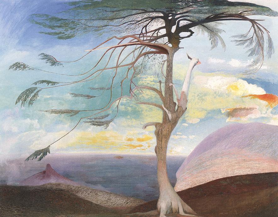 The Solitary Cedar by Tivadar Csontv�ry Kosztka