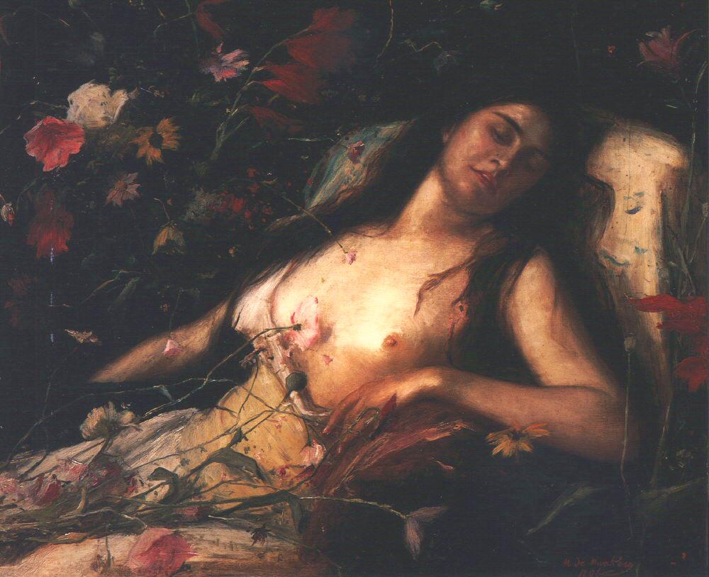 The Sacrifice of Flowers by MUNKACSY, Mih�ly