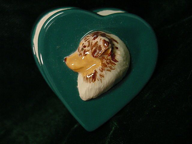 Australian Shepherd Heart Box