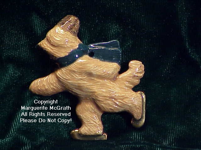 Briard Ice Skater Ornament