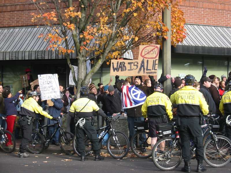 Protest in Portland - provided by Johnny Peaceseed