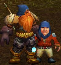 Piddly (right) and Grablen (left) in their 30s sporting Azure Silk Hoods