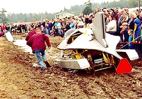 'Mars-or-Bust' in the Dismal Bog 2003. Transit time: 75 seconds!