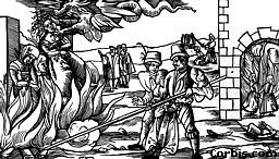 Suspected burning at a stake, Demburg, 1555 - corbis.com