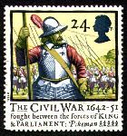 English stamp about the civil war