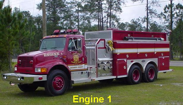 1998 International by E-One, 1250gpm Hale, 2000 gallon