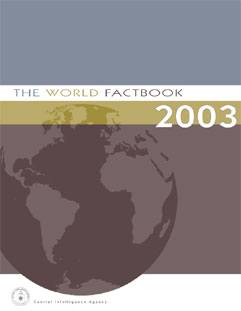 The 2003 CIA World Factbook contains statistics on global, economies, governments and standards of living.