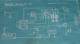 1914-1915 Allen Motor Car Wiring Diagram - model 34 & 33