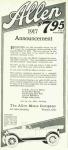 1916 Allen Motor Car ad