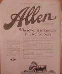 Allen Motor Car Ad