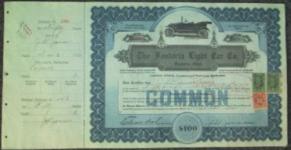 Fostoria Light Car Company Stock Certificate