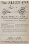 Allen Motor Co. ad claimed to be 1909