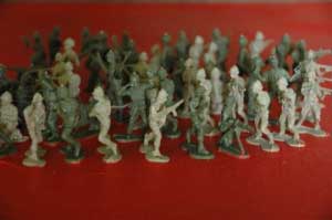 Toy soldiers (detail)