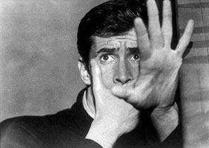 Anthony Perkins como Norman Bates en "Psicosis".