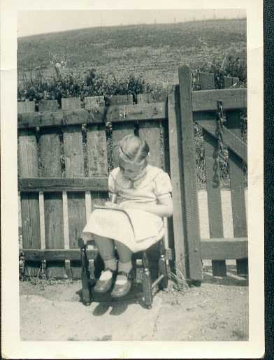 Me,&nbsp; reading 'Jack & Jill' in the garden, very near to where the picture above was taken