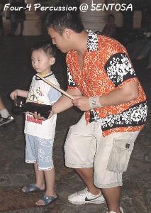 teaching a kid......