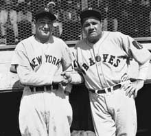 The domain's namesakes - numbers 4 and 3 of the Yankees