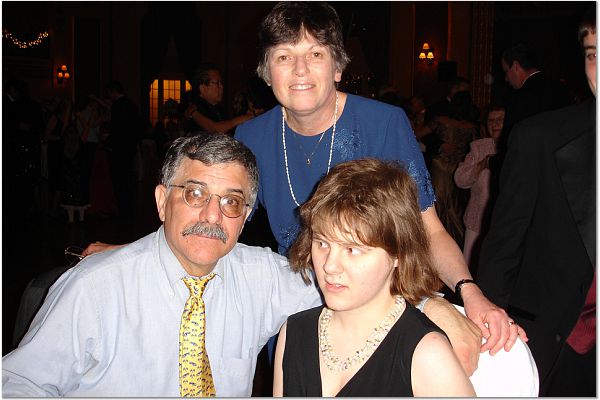 The 3 of us at the reception