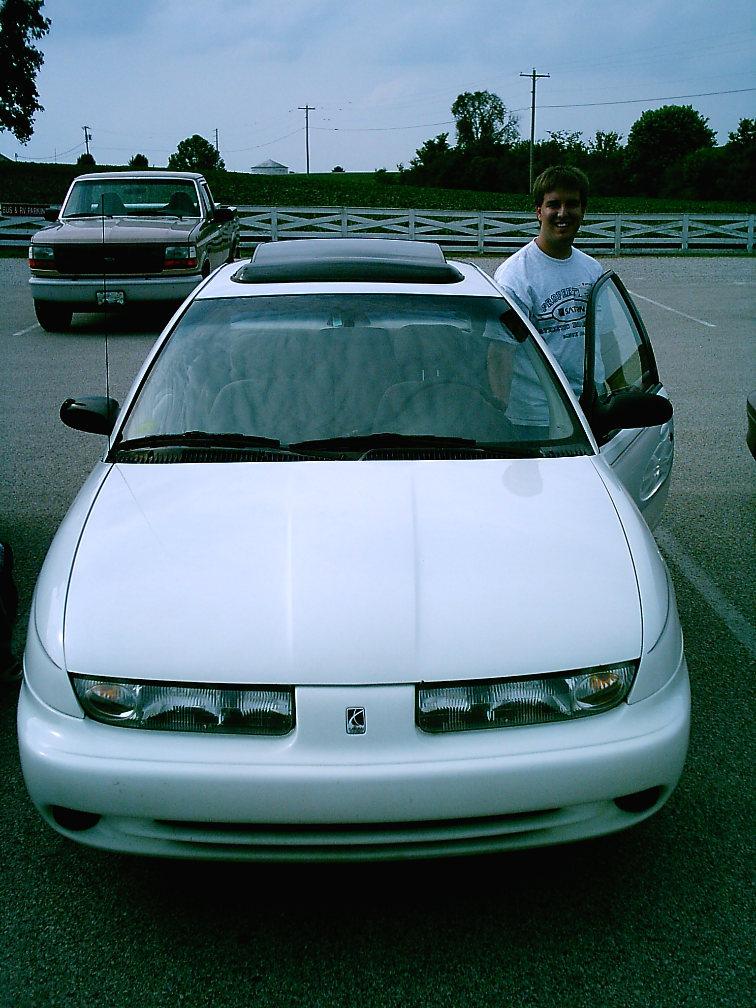 David with his Saturn car