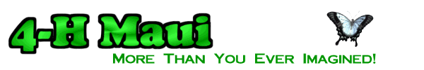 Welcome to 4-H Maui !!