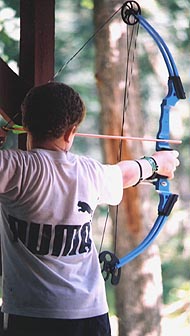 Image of Scout at the Archery Range
