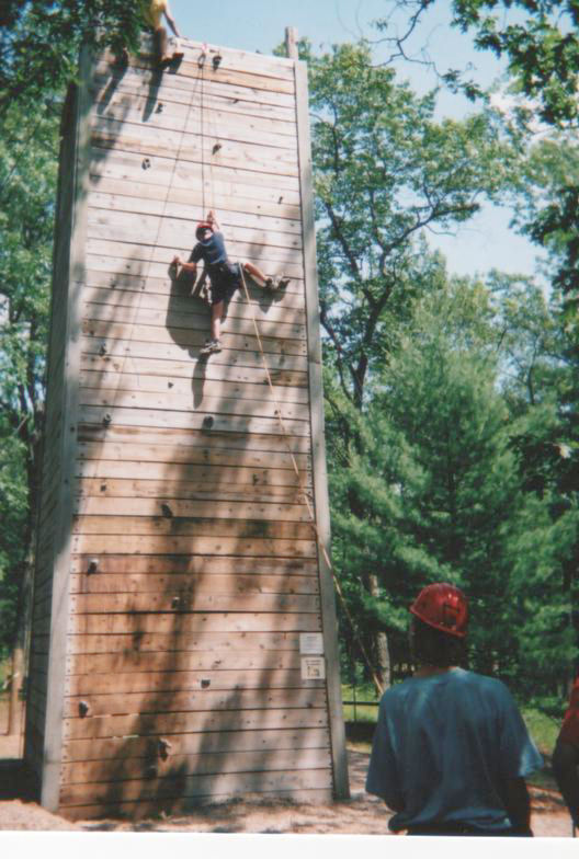 Picture of Scout Climbing on Climbing Tower