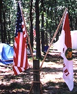 Image of Flags at Chippewa Camp Site