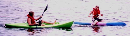 Image of Two Scouts in Kayaks