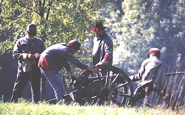 Image of Gun Crew Serving a Cannon