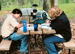 Picture of Scouts writing