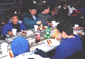 Image of Scouts Eating Dinner