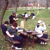 Image of Scouts Eating Lunch