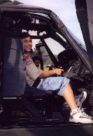 Image of Scout in a Helicopter