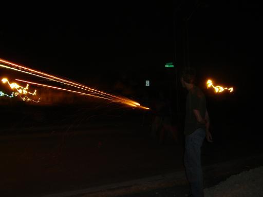 Intense roman candle war