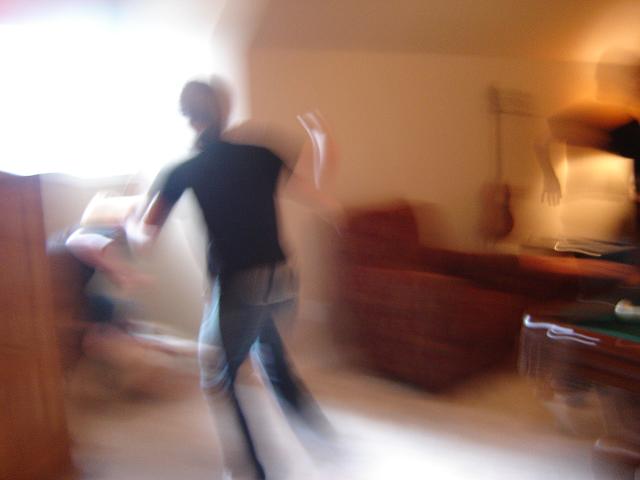 Justin looks really funny as he runs towards one of the many Corey beatings