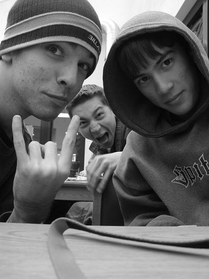 Notice Barry giving us his devilish scream between Kyle and I.