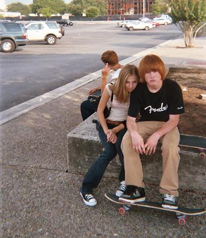 Pascal and his girlfriend Kristyn.  Yet another finger thrown, only now it's from Logan.