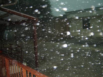 Look at how viscious the rain is
