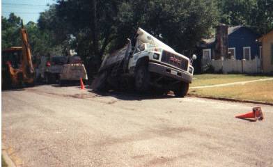 What do you mean the street has a pot hole problem???