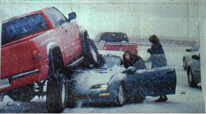 You did'nt break any thing did you? Nope it's ok my tires are still here.