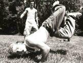 Justin levitating